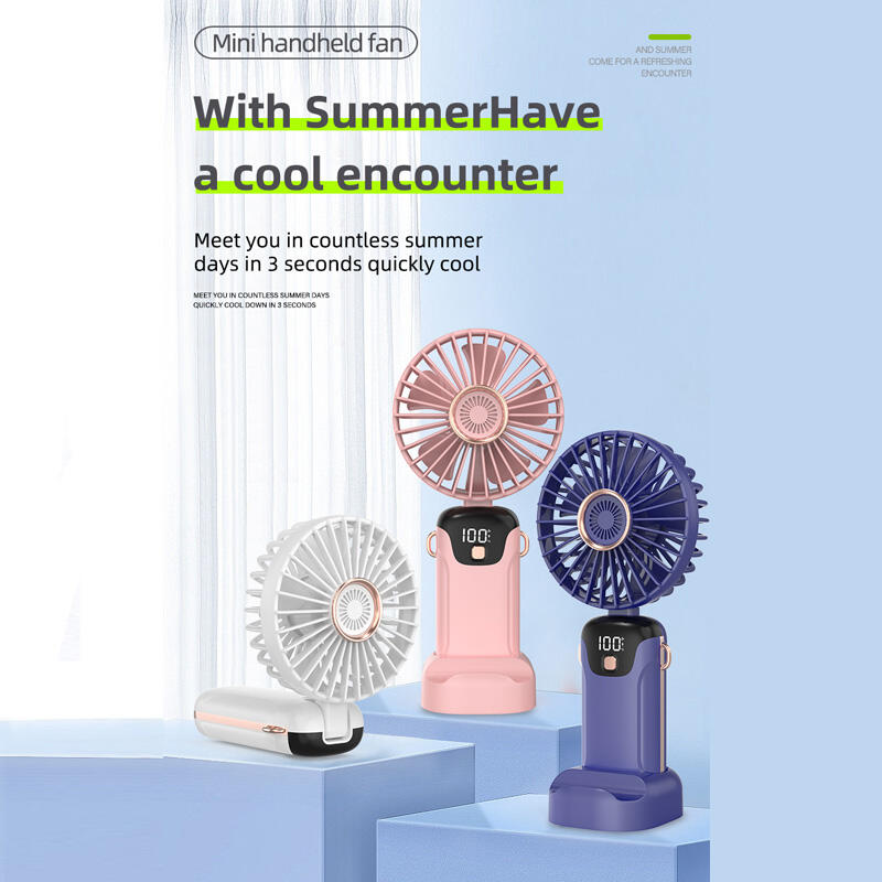 Ventilador de mano con pantalla digital - Hogarízate