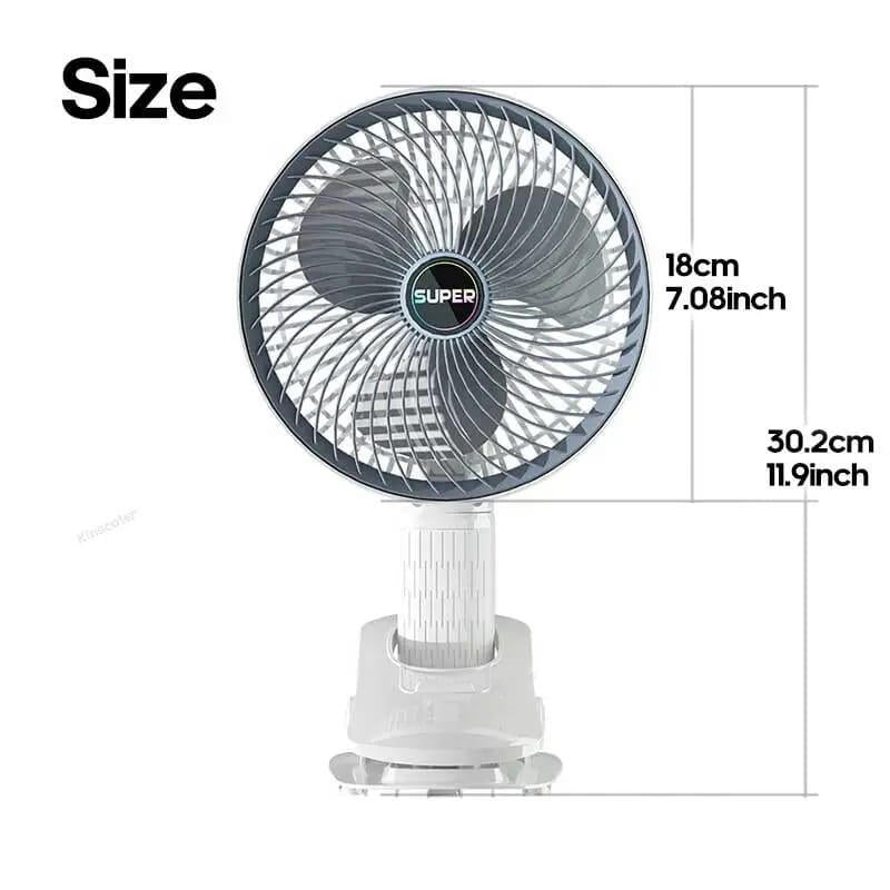 Ventilador portátil con pinza - Hogarízate