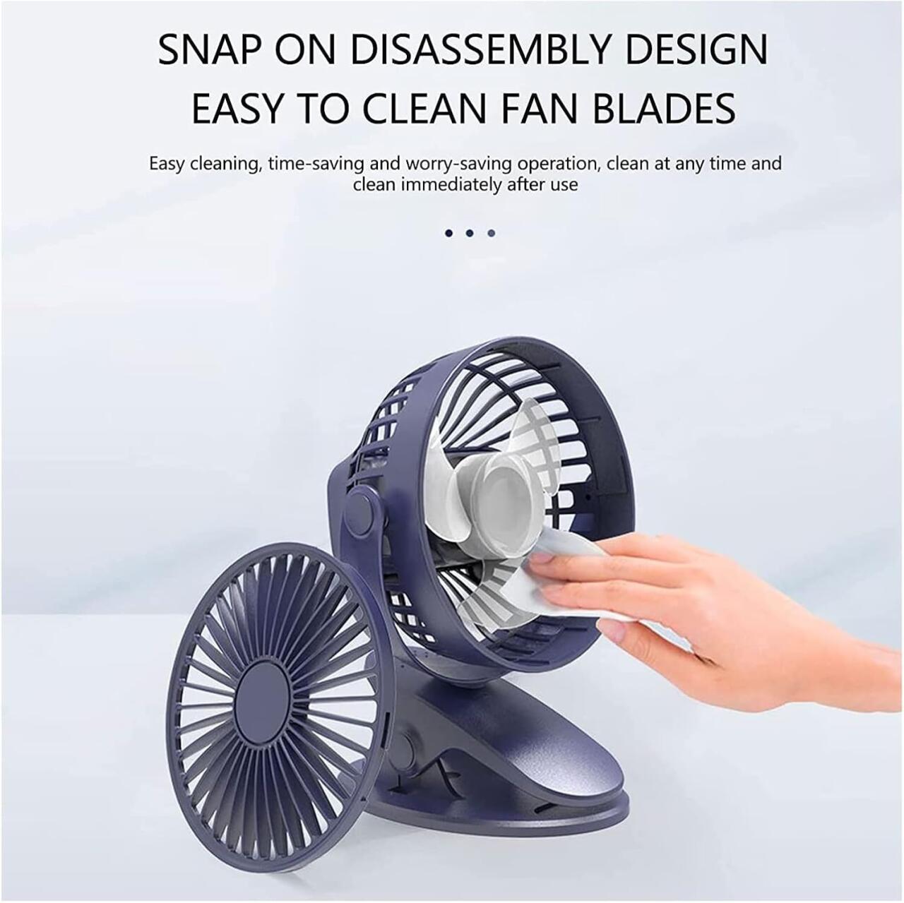 Mini Ventilador de Clip Silencioso - Hogarízate