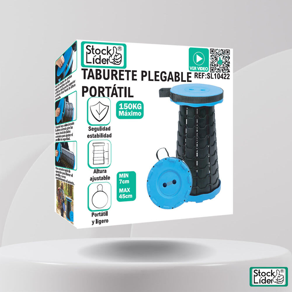 Taburete plegable portátil - Hogarízate