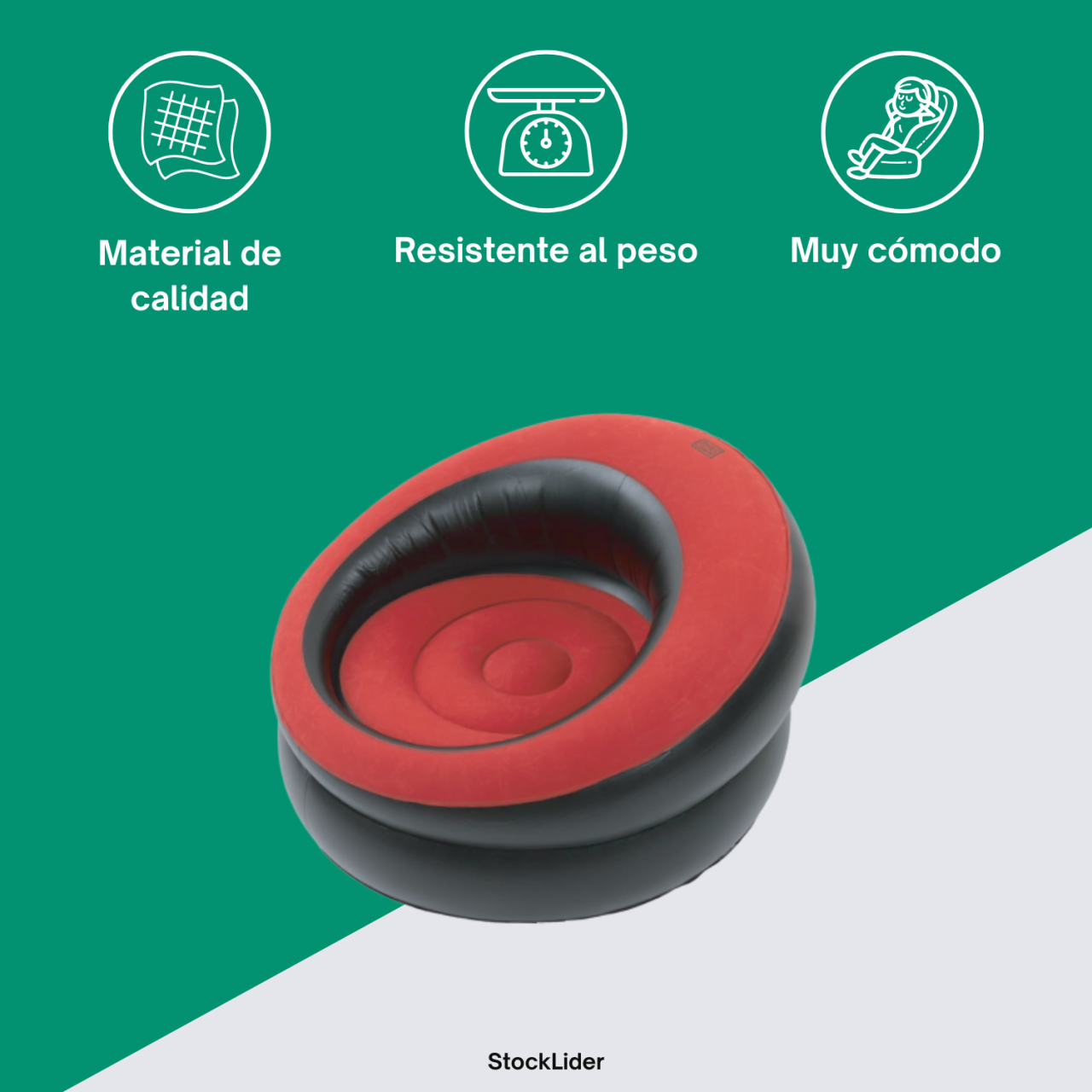 Sillón inflable grueso - Hogarízate