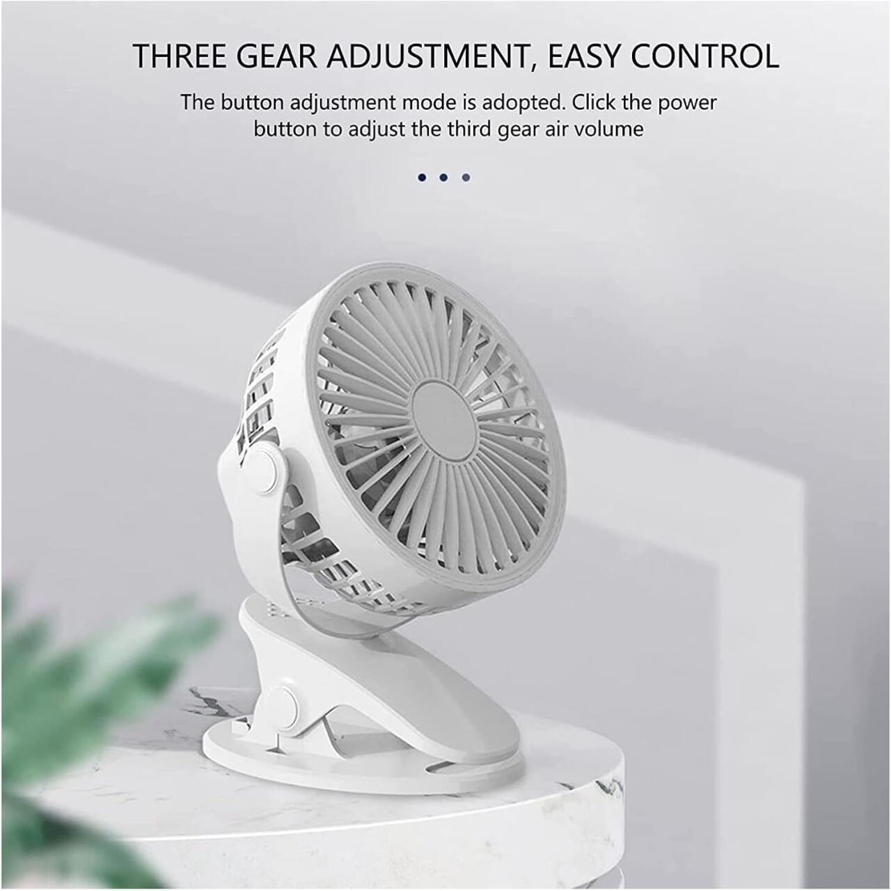 Mini Ventilador de Clip Silencioso - Hogarízate